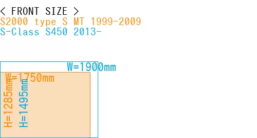 #S2000 type S MT 1999-2009 + S-Class S450 2013-
